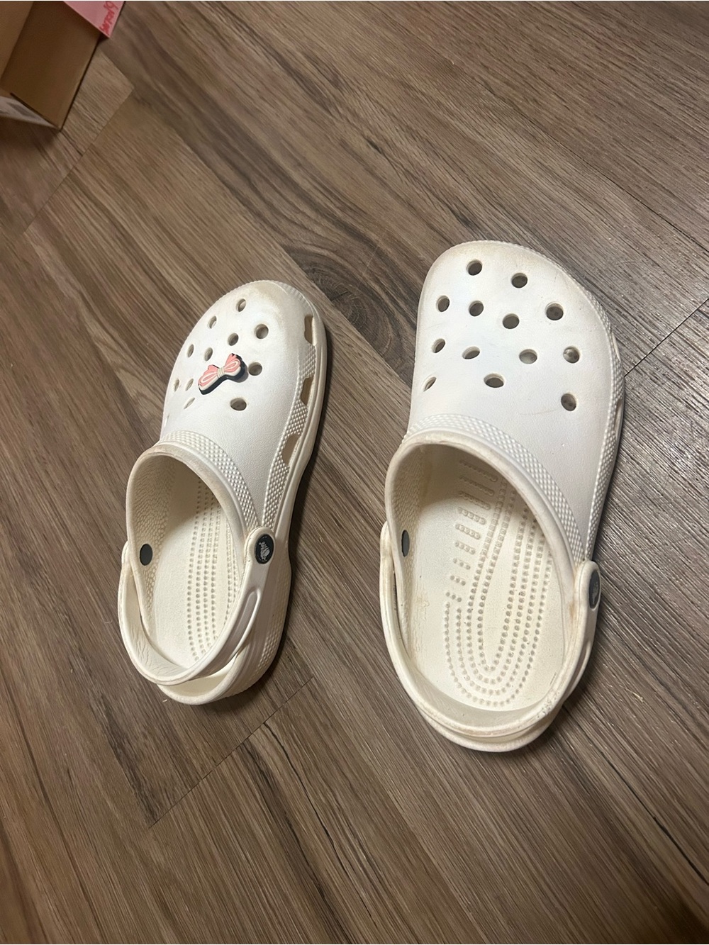 CROCS Kids white Slip-On Clogs with Heel Strap